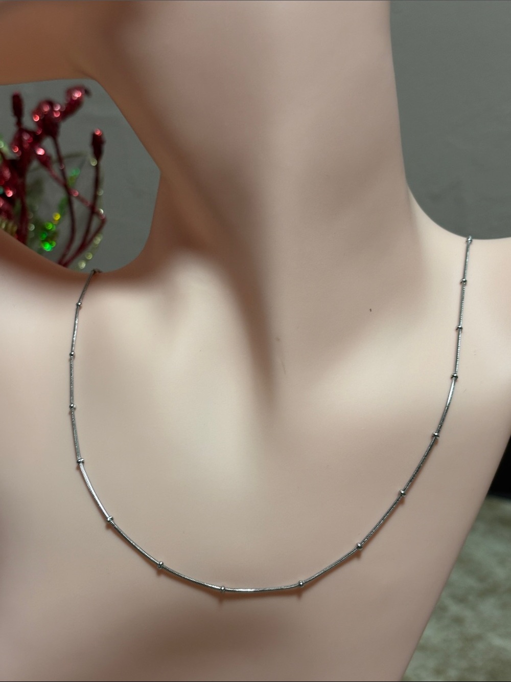 Stainless Steel Beaded Necklace 🆕